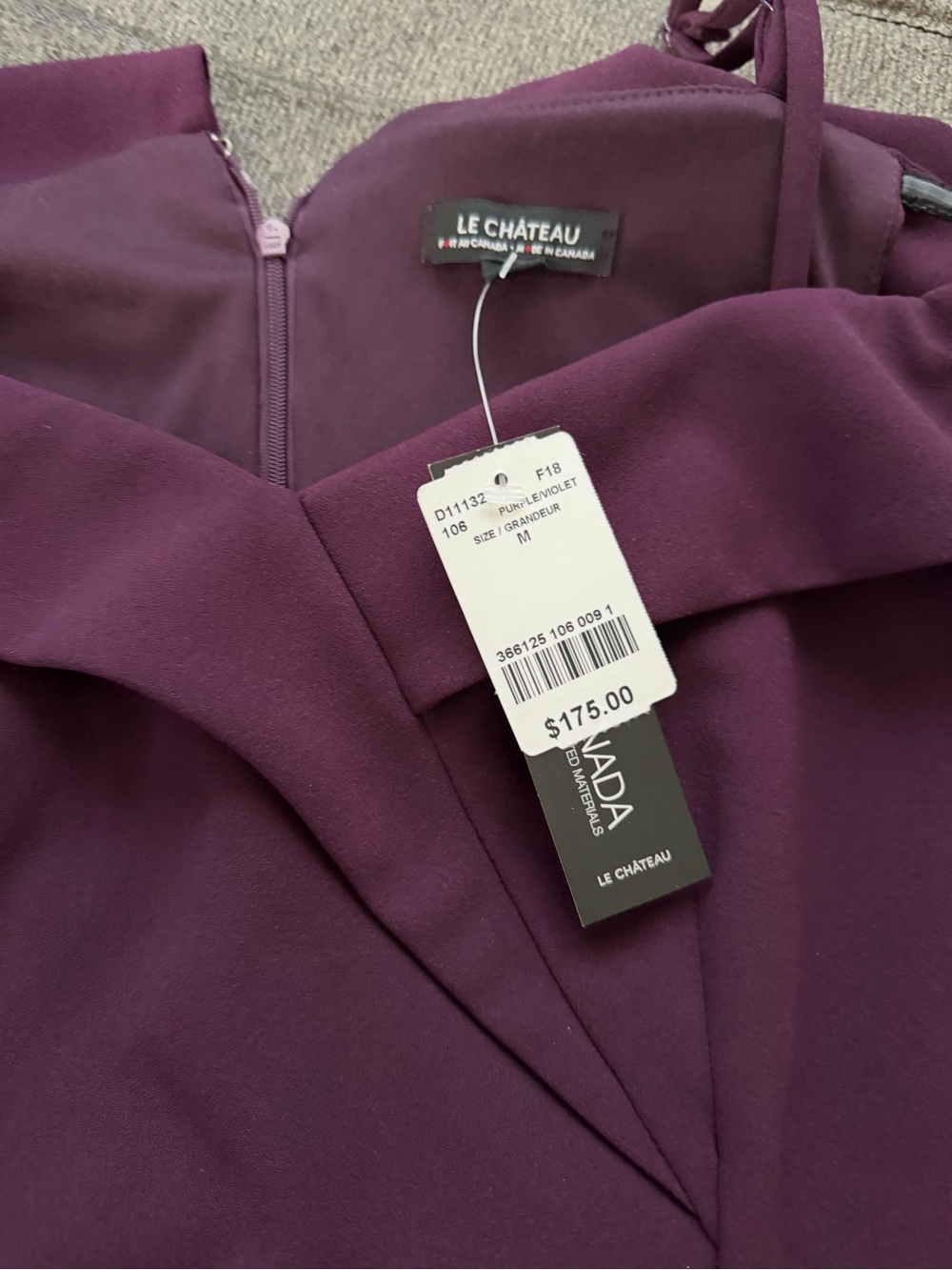 le château Plum/Violet Asymmetrical Women’s Dress